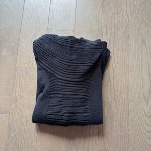 BLACK CALVIN KLEIN TURTLENECK KNIT SWEATER